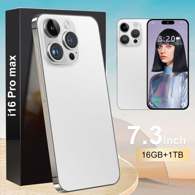 I16 Pro Max 5G Smartphone Snapdragon 800 Series 108MP Camera 6.7" LED 120Hz Display Dual SIM Quick Charge 65W Waterproof