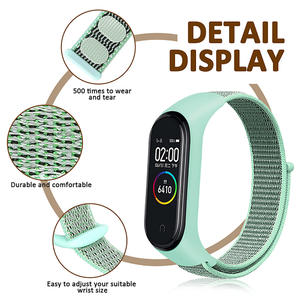 Bracelet remplaçable pour Xiaomi Mi Band 5 4 3 Bracelet en Nylon Bracelet de sport pour Mi band 4 Miband 5 Band4 Bracelet de montre intelligente - Product Image 4