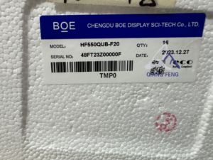 หน้าจอทีวีแบบ Open Cell รุ่น HF550QUB-F20 UHD BOE ขนาด 55 นิ้ว สำหรับเปลี่ยนจอ LED LCD ทีวี ความละเอียด 2K 4K - Product Image 5