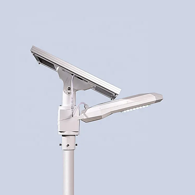 Solar Street Light IP65 Waterproof Integrated 20w 24w 30w 48w 76w 60w 90w 120w Solar Outdoor Light With Steel Pole