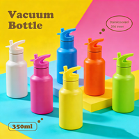 Termo Infantil Personalizado con Logotipo, 350 ml, 12 oz, de Acero Inoxidable, con Asa y Tapa
