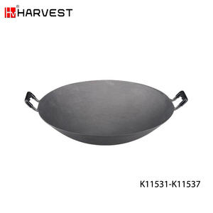 <span class=keywords><strong>Wok</strong></span> de cuisine chinois en fer à double poignée - Product Image 3