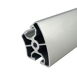 ผู้ผลิตจีน 8209 โปรไฟล์อะลูมิเนียมร่อง T ขนาด 40 มม. ร่องโค้ง 45 องศา รุ่น 40 ซีรีส์ มีมุม 30 45 60 องศา - Product Image 1