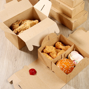 Caja de Papel Kraft para Comida para Llevar, Personalizada, de Calidad Alimentaria, para Hot Dogs Coreanos, Hamburguesas Francesas, Comida Rápida, Pollo Frito - Product Image 2