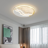 Lampe de plafond de chambre à coucher nordique, moderne, simple et créative, design géométrique de l'éclairage de la chambre principale, lampe de plafond ciel étoilé