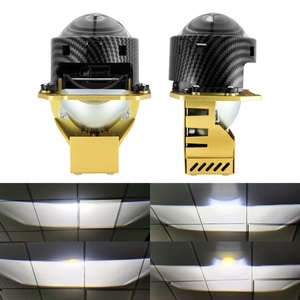 ไฟหน้าโปรเจคเตอร์รถยนต์ XT7-2-Y แบบ LED เลเซอร์ Bi-LED พร้อมเลนส์โปรเจคเตอร์ 6000K แสงเสริมแบบสามลำแสง - Product Image 2