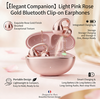 Écouteurs TWS à Conduction Aérienne Ouverte Légers et Personnalisables, Bluetooth 5.3, Casque Sans Fil à Commande Tactile LED