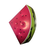 Modèle géant gonflable en forme de tranche de pastèque, accessoire publicitaire commercial extérieur, décoration de fruits gonflables pour fête estivale