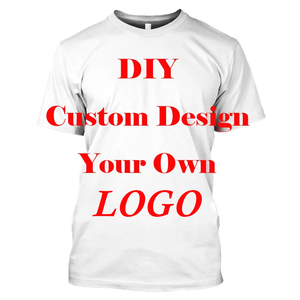 100% Cotton Custom t Shirt High Quality Sublimation Digital Printing DIY Custom Design Your Own logo Brand Promotional T-shirts