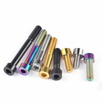 M10x25mm/30mm/35mm/40mm/65mm/70mm pas 1.5mm tête de colonne GR5 boulons en titane pour surron