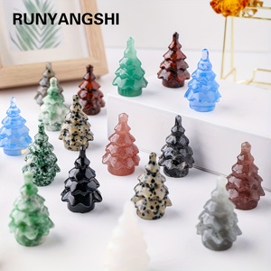 Hand Woven Mixed Raw Crystal Gravel <b>Christmas</b> <b>Tree</b> Amethyst Rose Quartz Citrine Crystal <b>Tree</b> Home <b>Table</b> <b>Christmas</b> Decor - Product Image 3