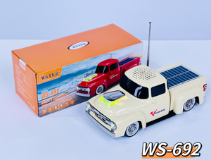 Loa không dây <span class=keywords><strong>mini</strong></span> xe tải Wster <span class=keywords><strong>6W</strong></span> 1200mah WS-692 tích hợp sạc năng lượng mặt trời, loa xe hơi Bluetooth, máy nghe nhạc, đèn LED, USB, TF, FM - Product Image 4