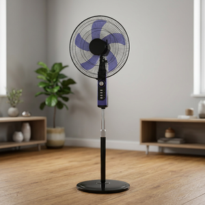 Ventilador de Pedestal Eléctrico KIMATSU, 13 Velocidades, Altura Ajustable Mecánicamente, Pedestal de Metal, Motor 100% de Cobre, 3 Velocidades - Product Image 3