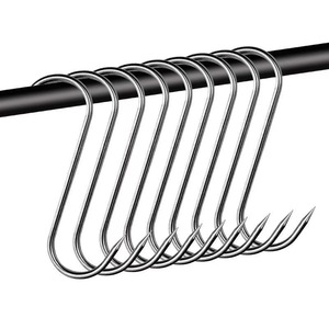 Çok Amaçlı S Şekilli Ağır Hizmet Tipi Karbon ve Paslanmaz Çelik Kancalar Sade Kaplama 304 Et Asma Sivri Uçlu Kanca C-0059 - Product Image 4