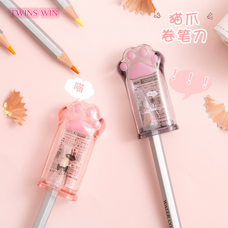 Милые Мультяшные школьные канцелярские товары для учеников, дизайнерская точилка для карандашей с когтями для детей 304