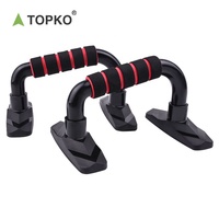Bar Push Up TOPKO Bentuk I, Dapat Dilepas, Kokoh, Alat Gym Rumahan, Parallel Bar untuk Latihan Dada, Lengan, dan Inti Tubuh