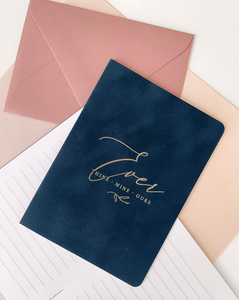 Carpetas de Presentación de Terciopelo con Tono Joya, Suaves al Tacto, con Lámina Dorada, Folletos de Votos para Boda - Product Image 4