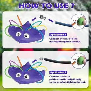 Arroseur <span class=keywords><strong>d</strong></span>'<span class=keywords><strong>eau</strong></span> 2-en-1 pour enfants Jouets amusants de pulvérisation <span class=keywords><strong>d</strong></span>'<span class=keywords><strong>eau</strong></span> <span class=keywords><strong>d</strong></span>'été Jouets <span class=keywords><strong>d</strong></span>'<span class=keywords><strong>arrosage</strong></span> de pelouse de jardin en plein air <span class=keywords><strong>Jeux</strong></span> de plein air - Product Image 5