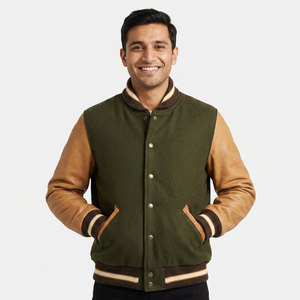 Latest Product Plus Size Men's Bomber Baseball <b>Jacket</b> <b>Cheap</b> Price Custom Patches Embroidery logo CollegeBaseballjacket for men - Product Image 1