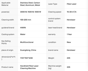 Laser haute puissance : Laser à fibre 3000W pour un nettoyage efficace. Conception à refroidissement par eau : Garde la machine au frais pendant l'utilisation. - Product Image 2