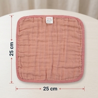 Lingette en mousseline 6 couches de gaze de coton lavable en machine 25x25cm pour bébé, certifiée CPC REACH OEKO-TEX, disponible en OEM ODM, marque privée, vente en gros
