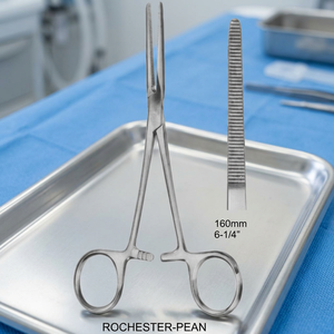 Pinzas Hemostáticas Rochester-Pean de Alta Durabilidad para Uso a Largo Plazo, Acero Inoxidable, Manuales, Reutilizables, Quirúrgicas, Certificadas CE - Product Image 2