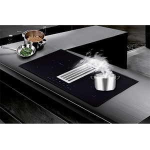 Hotte de cuisinière murale 60cm/24 pouces, commande tactile avec vague manuelle, hotte <span class=keywords><strong>aspirante</strong></span> en forme de T en acier - Product Image 3