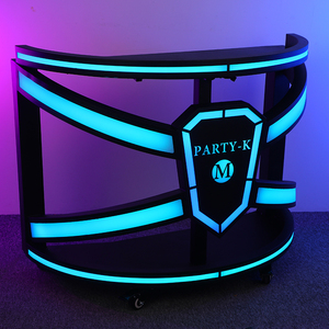 Mesa de DJ Desmontable para Eventos en Discotecas, Mesa de Bar con Iluminación, Soporte para Mesa de Discoteca, Servicio de Logotipo Personalizado - Product Image 4