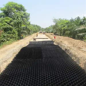 Jalan Masuk Geocell Hdpe Murah untuk Penstabil Kerikil Kontrol Tur Papan Drainase Taman Geocell 50Mm