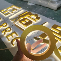 DakeSign OEM/ODM Lettres en métal 3D personnalisées en aluminium rétroéclairées par LED, étanches IP65, éclairage pour bureau, salle d'exposition, devanture de magasin, usage commercial