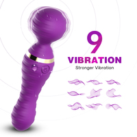 Vibrateur féminin discret et puissant avec 9 modes de vibration, silencieux, massage complet du corps, rechargeable par USB, étanche, jouet sexuel pour adultes