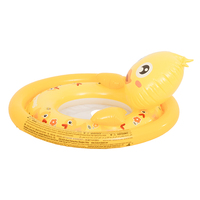 Bouée de piscine pour bébé 62 cm, canard jaune, gonflable, pour nourrisson et tout-petit, OEM personnalisé