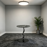 Table d'appoint d'angle portable en acier, style minimaliste moderne, pour salon, chambre à coucher, meubles de maison