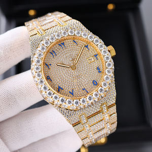 Reloj Mecánico Automático de Lujo Personalizado OEM en Oro Rosa con Diamantes de Laboratorio y Moissanita para Hombre - Product Image 3