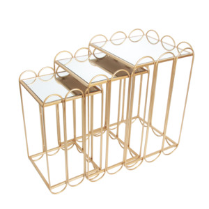 Nuovo Disegno <span class=keywords><strong>Barocco</strong></span> Europeo Mobili Per La Casa di Vetro Top Arabo <span class=keywords><strong>Oro</strong></span> In Metallo A Specchio Da <span class=keywords><strong>Tavolo</strong></span> Da Caffè - Product Image 1