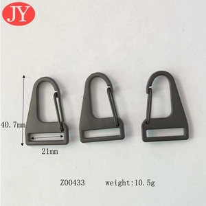 Özel 21mm mat siyah Metal tetik döner bahar yapış kordon kanca asılı köpek çanta kanca çinko alaşımından yapılmış - Product Image 4