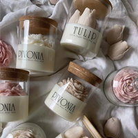 Großhandel Blumenförmige Rosen-Duftkerzen Luxuriöse Atmosphäre Valentinstag-Geschenk Aroma Benutzerdefinierte Duftnote