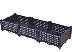 Maceta rectangular extragrande de 400mm para el hogar, balcón, jardín de verduras y techo, parcela de verduras con caja de plantación de altura de estante - Product Image 4