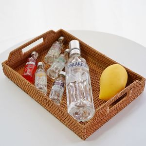K&B Home Vietnam Panier à fruits en rotin tressé à la main, panier de rangement original pour le salon - Product Image 4