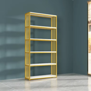 Étagère de présentation lumineuse de luxe pour salon de beauté, présentoir de cosmétiques, soins des ongles et de la peau, meuble de rangement pour magasin - Product Image 1