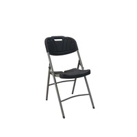 Chaises pliantes d'extérieur en plastique blanc pour hôtel, événements, mariages, conférences, bureaux