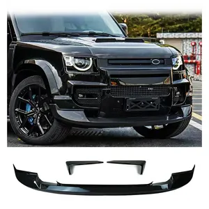 Hot Sale Auto Parts Body Kit Front Bumper Lip Wind Knife Bumper For Land Rover Defender 90 110 2020-2022