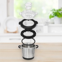 Nouveau Robot Culinaire Électrique Intelligent Thermo en Promotion avec Bol Mélangeur en Acier Inoxydable, Écran Couleur et Recettes Intégrées