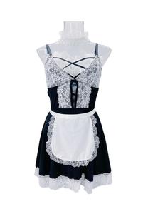 Disfraces Sexys para Mujer, Disfraz de Sirvienta de Encaje Transparente, Lencería, Conjunto de Vestido Corto para Mujeres de Talla Grande - Product Image 6