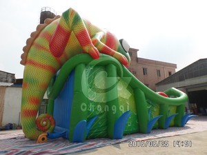 Hấp Dẫn Khổng Lồ Inflatable Bounce Trượt Trò Chơi, Inflatable Tắc Kè Hoa Trượt, Tắc Kè Hoa Thằn Lằn Inflatable Trượt Cho Trẻ Em - Product Image 5