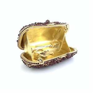 OC4321 Guangzhou <span class=keywords><strong>Occi</strong></span> Fabricante de Bolsos de Noche, Bolsos de Mano con Cristales y Pedrería Calados al por Mayor - Product Image 4