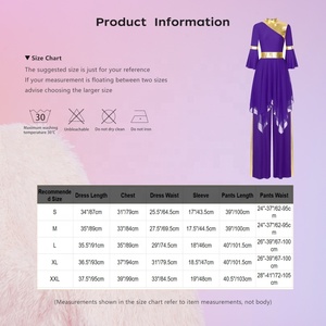 Nhà sản xuất bán buôn trang phục khiêu vũ ballroom, trang phục tập luyện, trang phục biểu diễn, trang phục khiêu vũ thờ cúng dành cho nữ - Product Image 6