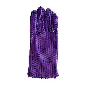 Gants de soirée scintillants courts pour femmes MS Fashion, accessoires de costume pour spectacle de danse et performance sur scène - Product Image 5