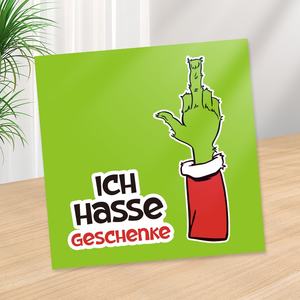 Alemania única sonrisa Chch Navidad diseños Pop up tarjeta de felicitación 3D Ich Hasse Geschenke <span class=keywords><strong>Grinch</strong></span> Navidad tarjetas con sobre - Product Image 5