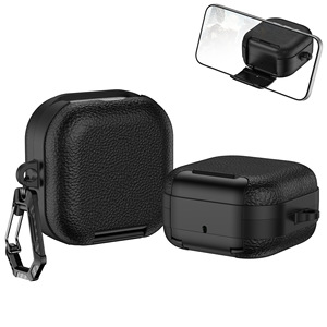 Funda para Samsung <span class=keywords><strong>Buds</strong></span> 4 con Soporte y Bloqueo, Funda Protectora de Cuero PU para Auriculares Samsung <span class=keywords><strong>Galaxy</strong></span> <span class=keywords><strong>Buds</strong></span> 4 4pro - Product Image 1
